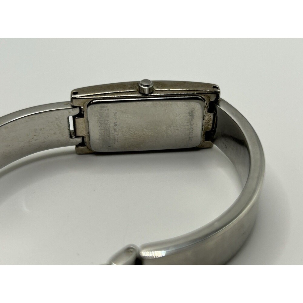 Bulova Women’s Rectangular Bangle Watch Black Dia… - image 3